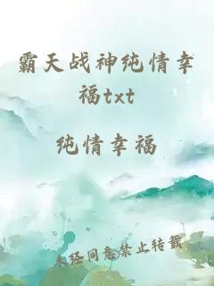 霸天战神纯情幸福txt