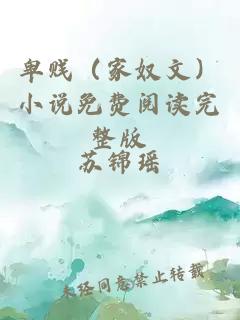 卑贱（家奴文）小说免费阅读完整版