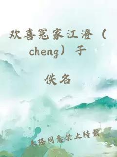 欢喜冤家江澄（cheng）子